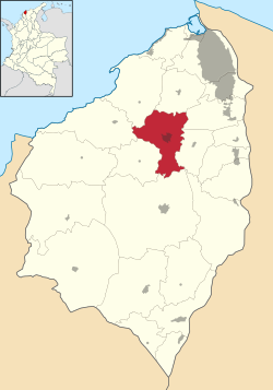 Baranoa ubicada en Atlántico (Colombia)