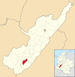 Timaná ubicada en Huila