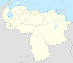Distribución geográfica del tororoí de Táchira.