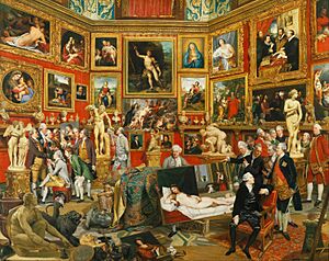 Archivo:Johan Zoffany - Tribuna of the Uffizi - Google Art Project
