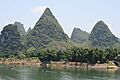 Karst peaks and bamboo forest