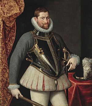 Archivo:Lucas van Valckenborch - Portrait of Emperor Rudolf II - c. 1580
