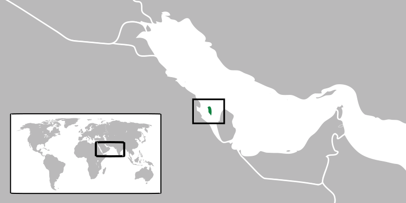 Map of Bahrain