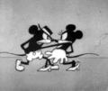 Mickey and Minnie Mouse's dance in The Gallopin' Gaucho (1928)