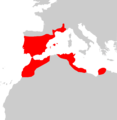 Mus spretus range map