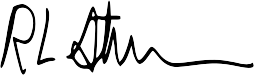 R.L. Stine signature