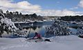 Snowy landscape at Lake Arareco in the Tarahumara Mountains (Chihuahua, Mexico)