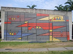Archivo:UCV 2015-003 Oswaldo Vigas 1954, Un elemento estático en cinco posiciones