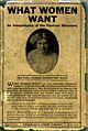 What Women Want pamphlet Beatrice Forbes-Robertson Hale