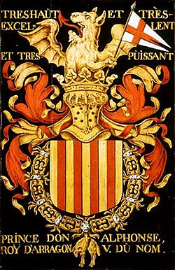 Archivo:Armas de Alfonso V rey de Aragón