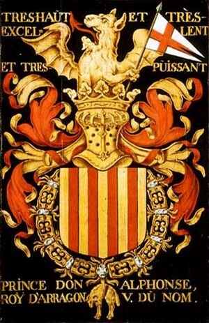 Archivo:Armas de Alfonso V rey de Aragón