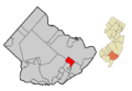 Atlantic County New Jersey Incorporated and Unincorporated areas Absecon Highlighted