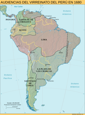 Archivo:Audiencias del Virreinato del Perú en 1680