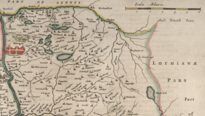 Archivo:Blaeu - Atlas of Scotland 1654 - GLOTTIANA PRÆFECTVRA INFERIOR - Lower Clydesdale