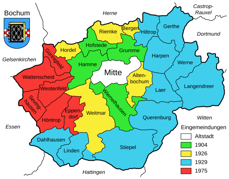 Bochum - Eingemeindung