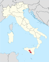 Caltanissetta in Italy.svg