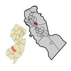 Camden County New Jersey Incorporated and Unincorporated areas Lawnside Highlighted.svg