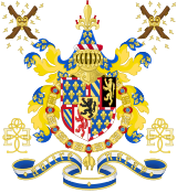 Coat of Arms of the Duke of Burgundy since 1430.svg