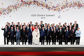 Family photo of the 2019 G20 Osaka summit