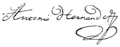 Firma de Antonio Hernández