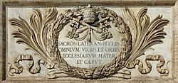 Archivo:Inscription Ecclesiarum Mater San Giovanni in Laterano 2006-09-07