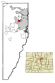 Jefferson County Colorado Incorporated and Unincorporated areas West Pleasant View Highlighted