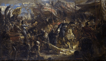 Archivo:King John III Sobieski Sobieski sending Message of Victory to the Pope, after the Battle of Vienna
