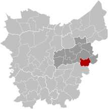 Lebbeke East-Flanders Belgium Map.svg