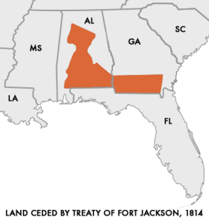 Archivo:Map of Land Ceded by Treaty of Fort Jackson