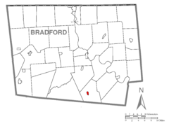 Map of New Albany, Bradford County, Pennsylvania Highlighted.png