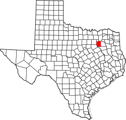 Archivo:Map of Texas highlighting Kaufman County