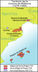 Ubicación de Reino de Mallorca