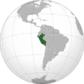 Peru (orthographic projection)