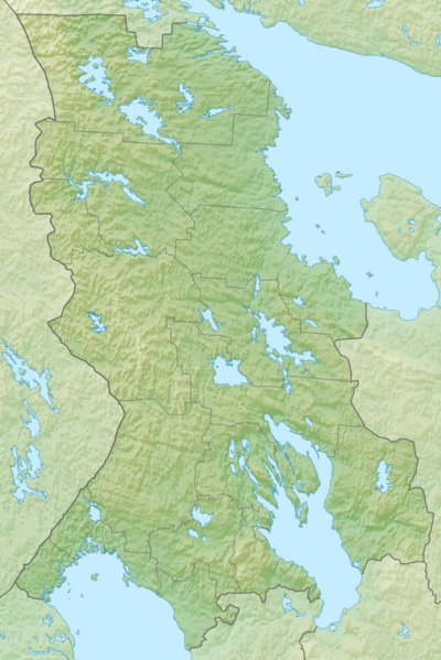 Relief Map of Karelia