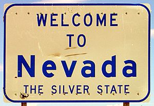 Archivo:Road Sign Welcome to Nevada