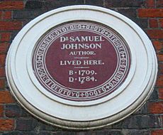 Archivo:Samuel Johnson plaque London
