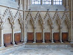 Southwell Minster Carvings Chapter House Stalls and Canopies Capitals 07-14