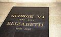 Tomb of King George VI and Queen Elizabeth at Saint George Chapel