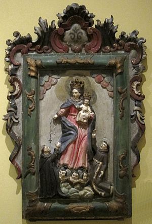 Archivo:'Our Lady of the Rosary', retablo from the Philippines, 19th-20th century, Honolulu Academy of Arts