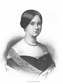 1853-1860, Blasón de España, libro de oro de su nobleza, parte primera, casa real y Grandeza de España, María Eulalia Osorio de Moscoso y Carvajal (cropped).jpg