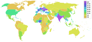 Archivo:Arable land percent world
