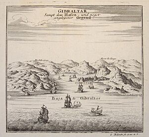 Archivo:Bay of Gibraltar 18th century engraving