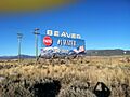 Beaver utah welcome sign