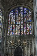 Cambridge - King's Chapel - vitraux de facade