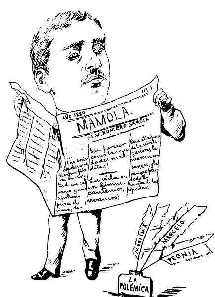 Caricatura de Manuel Vicente Romero García