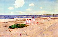 Chase William Merritt Shell Beach at Shinnecock c1892