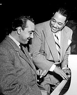Archivo:Django Reinhardt and Duke Ellington (Gottlieb)