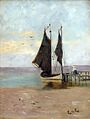 Elisabeth von Eicken - Fischer auf dem Bodden bei Ahrenshoop