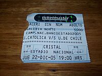 Archivo:Entrada Universidad Católica vs Universidad de Chile Clausura 2005