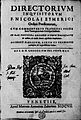 Eymerich, Nicolás – Directorium inquisitorum, 1607 – BEIC 14142106